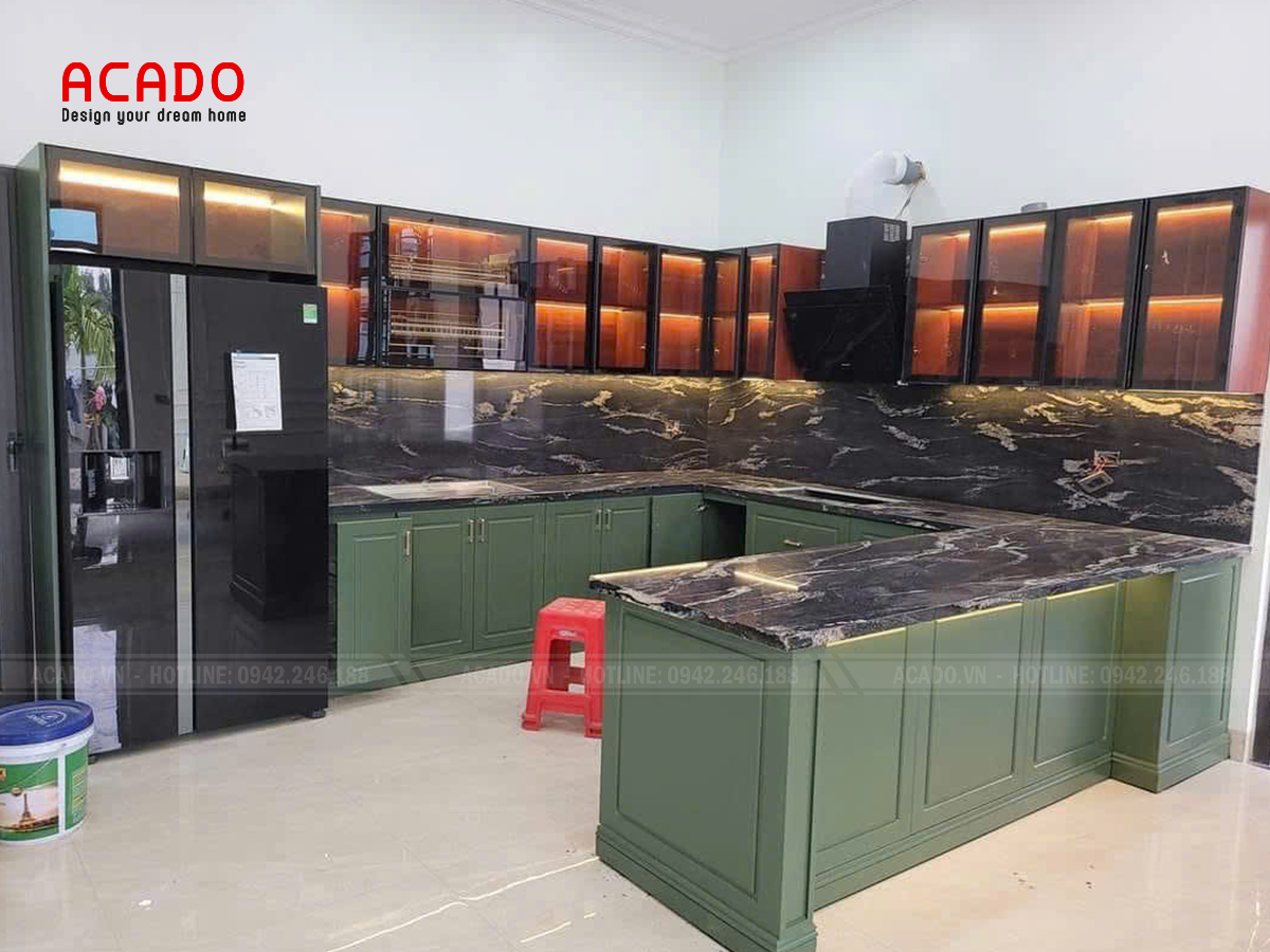 Tủ bếp gỗ plywood