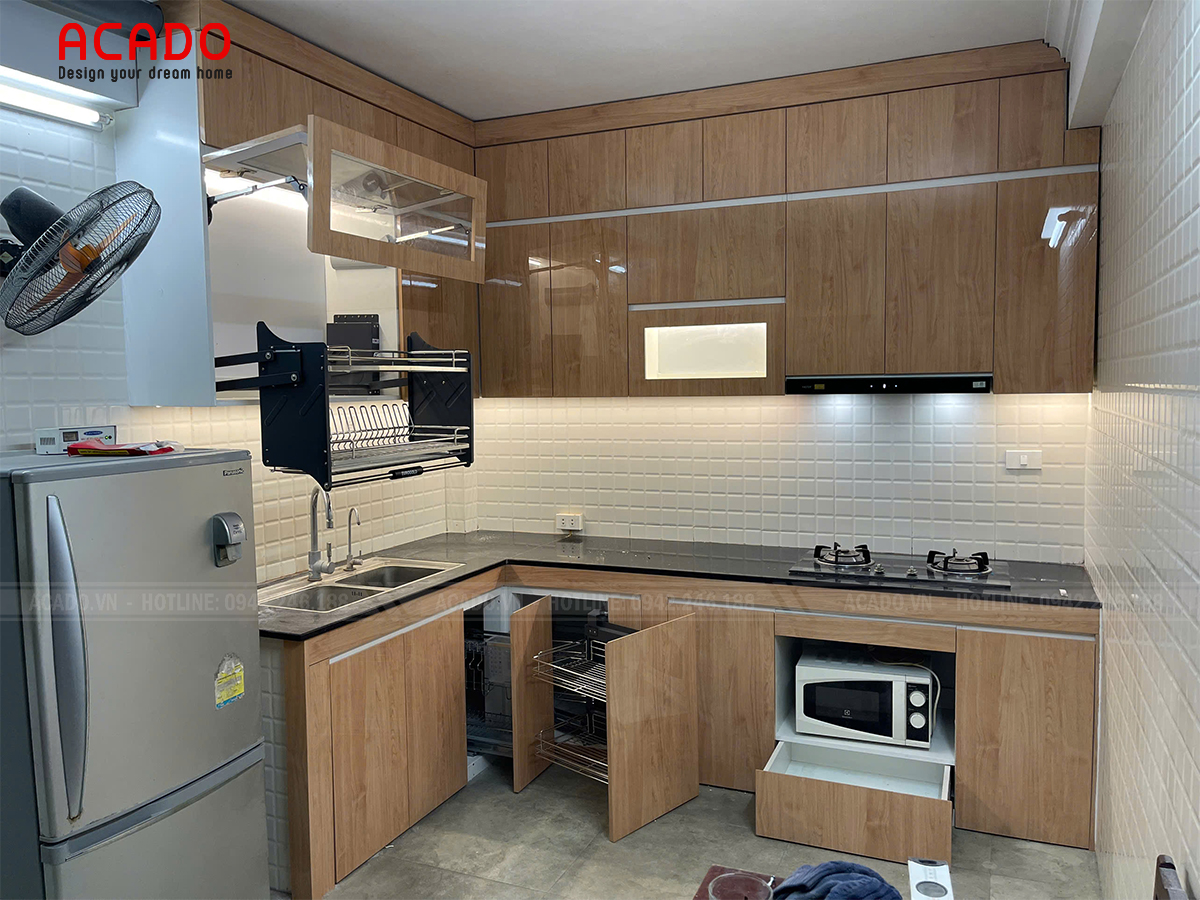 Tủ bếp nhựa composite