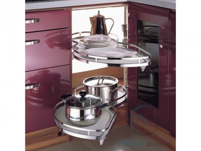 Giá góc tủ bếp hình lá