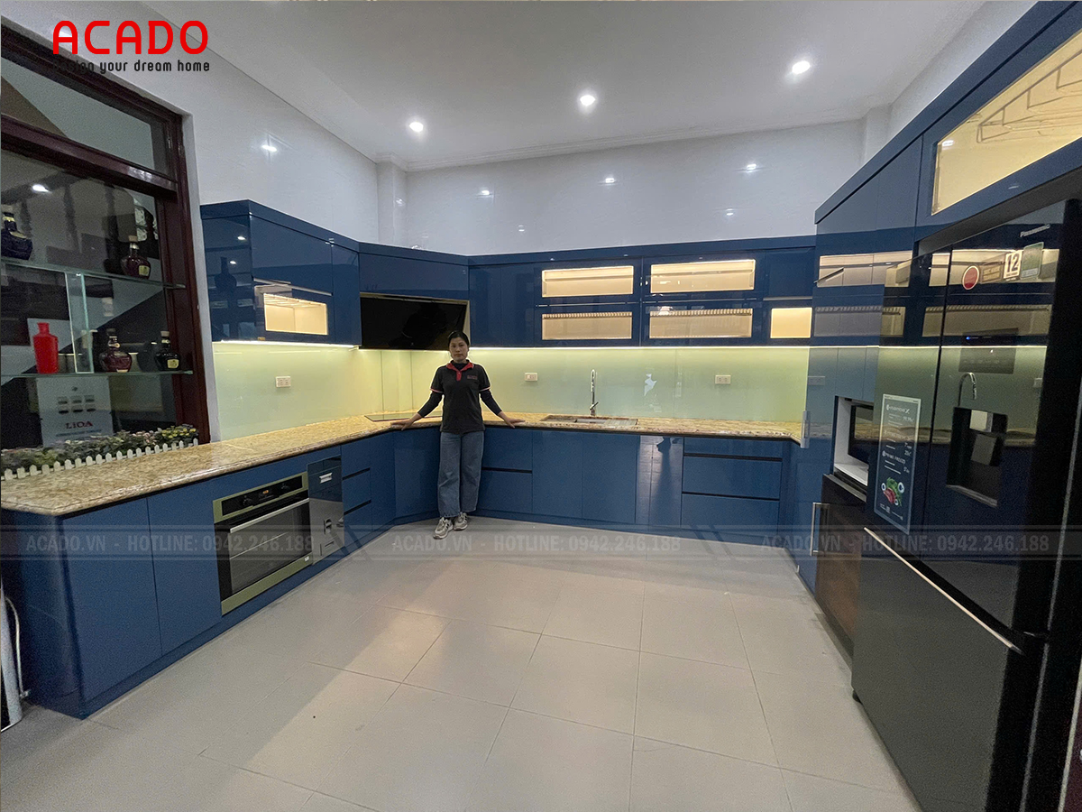 Mặt bằng tủ bếp chữ u