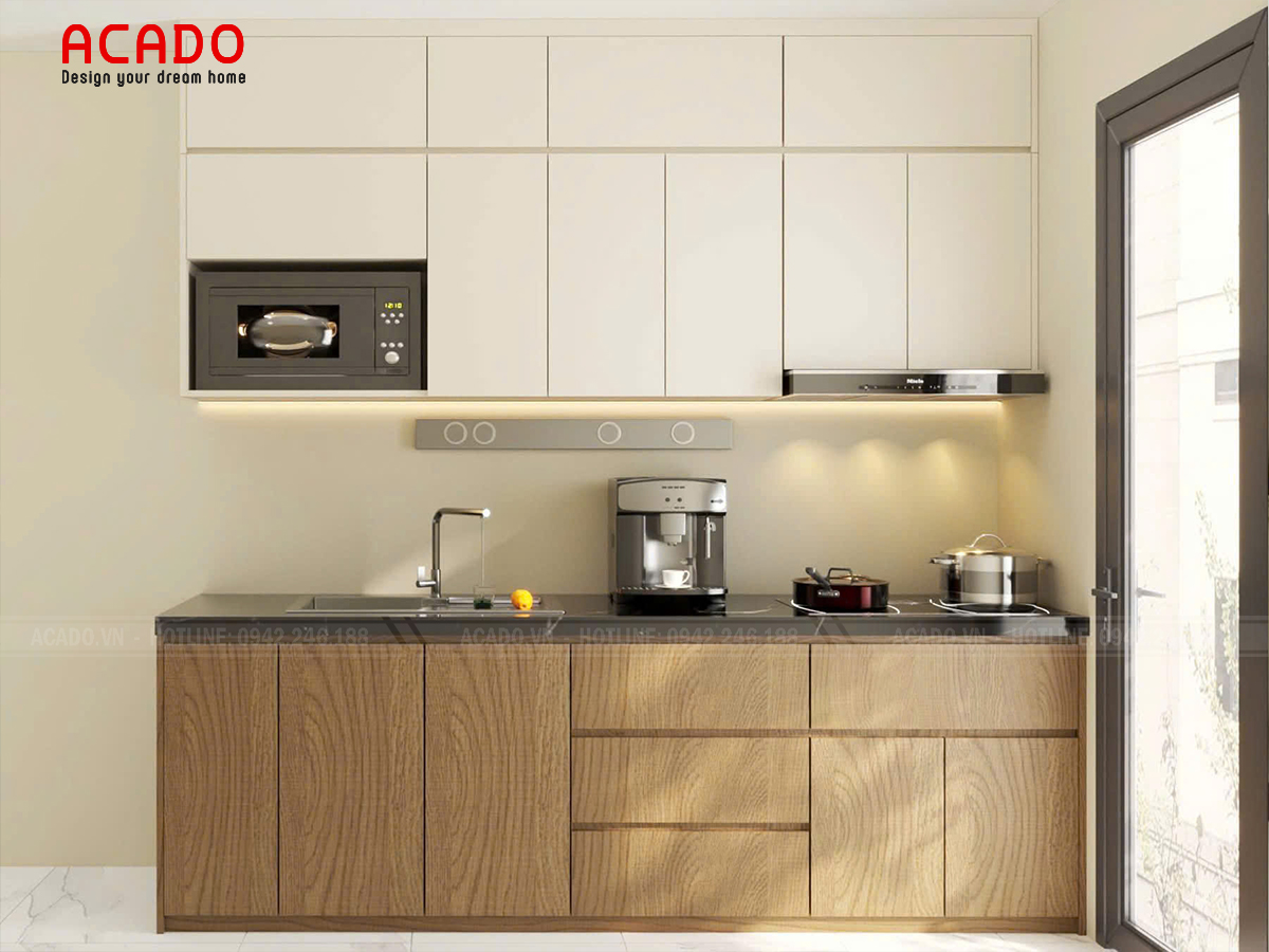 Mătj bằng tủ bếp chữ i